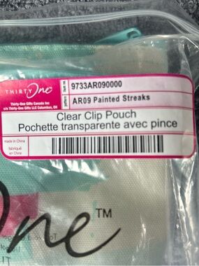 Thirty-one Clear Clip Pouch